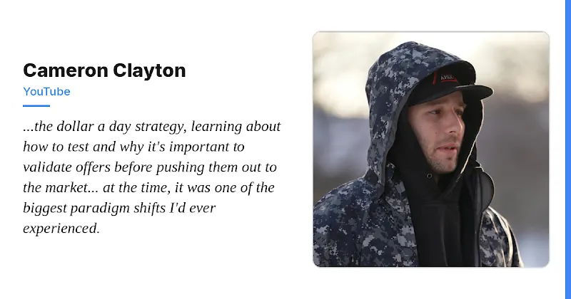 Cameron Clayton positive mention