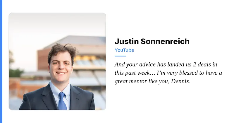Justin Sonnenreich positive mention