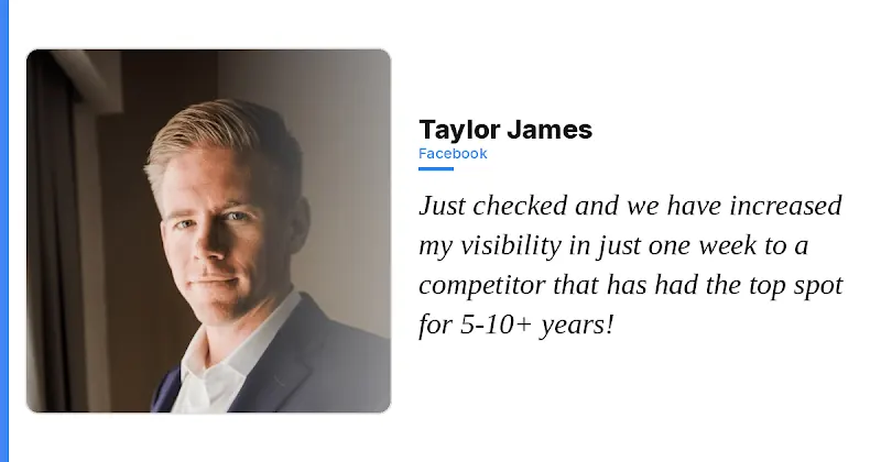 Taylor James positive mention