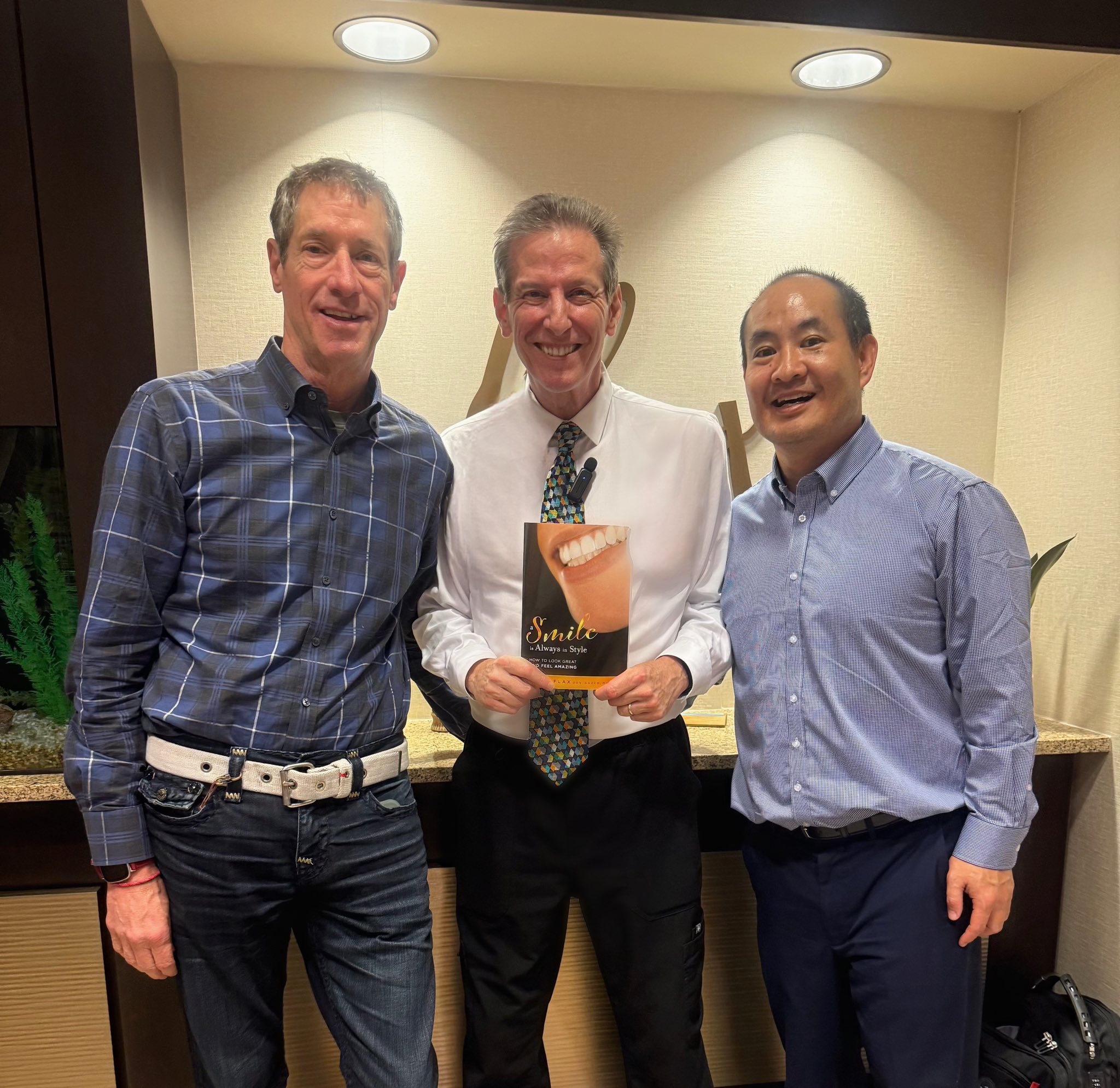 Dennis Yu with David Meerman Scott and Dr. Hugh Flax