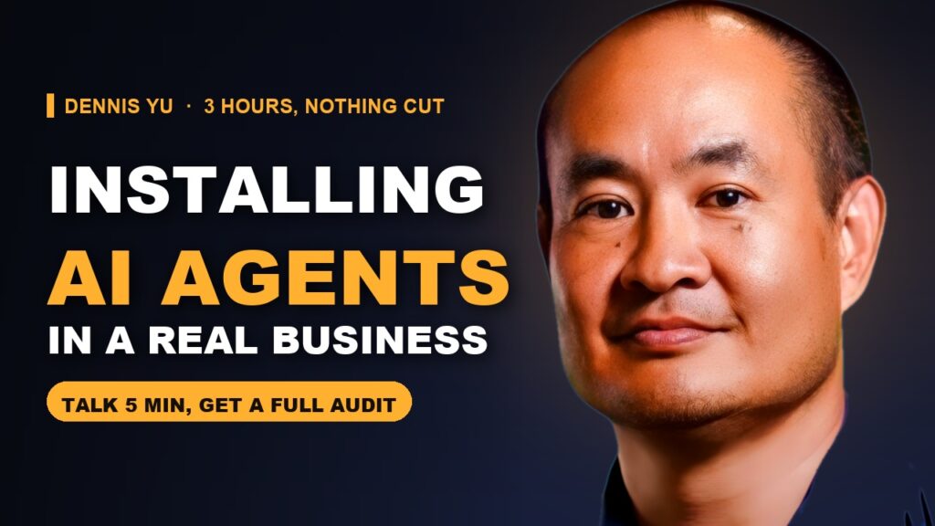 Installing AI agents in a real business, Dennis Yu at Hippo Roofing, three hours nothing cut