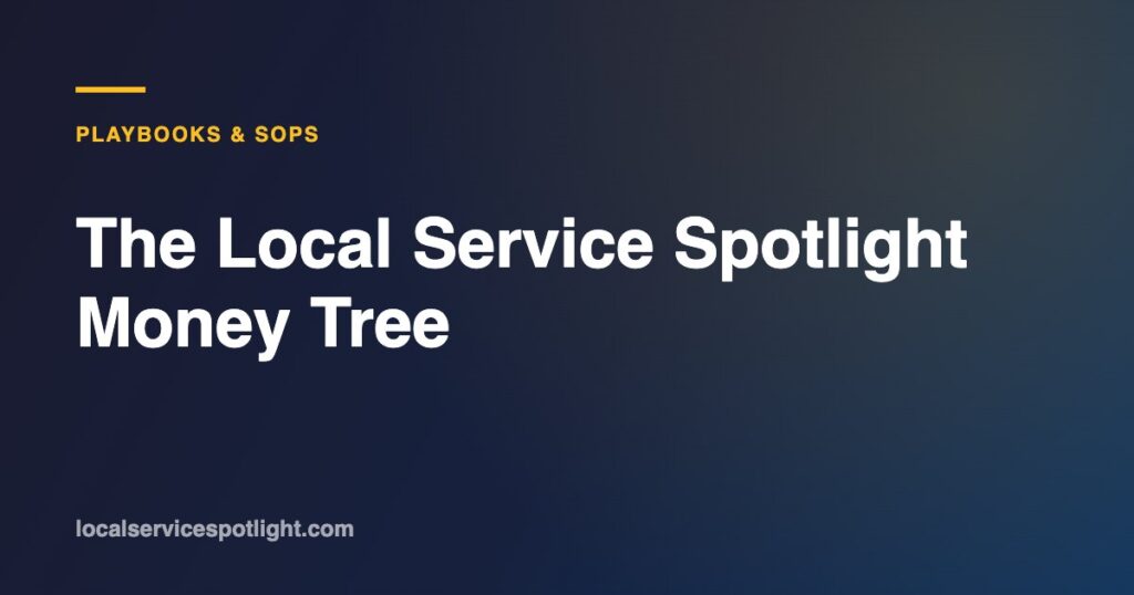 Title card: The Local Service Spotlight Money Tree