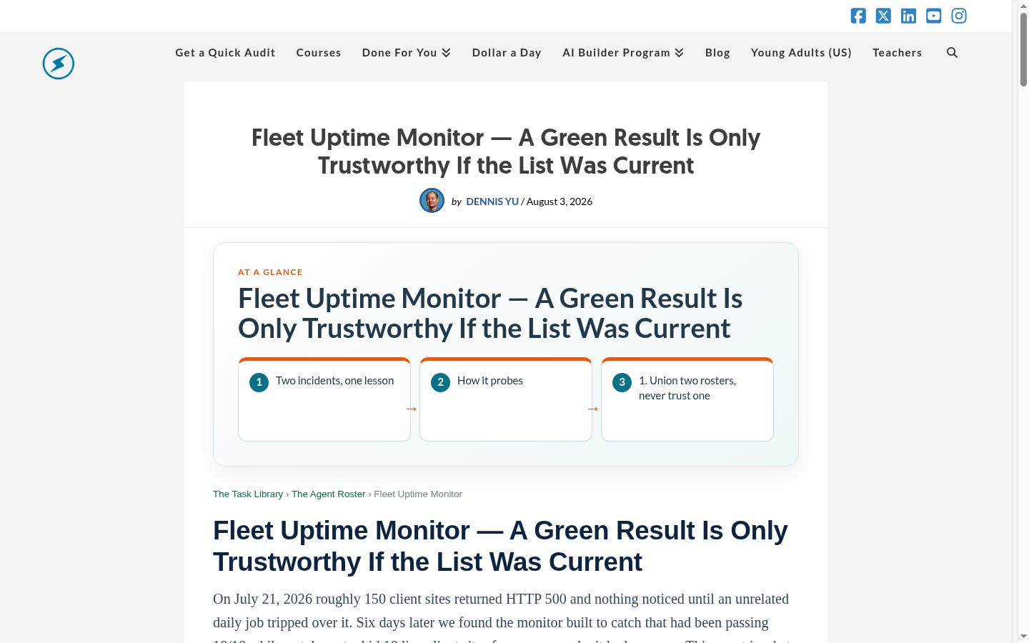 Screenshot of BlitzMetrics fleet-uptime-monitor SEO leaf article